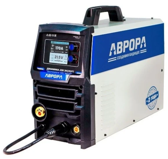 Сварочный полуавтомат Aurora Динамика 200 Эксперт инвертор TIG/МIG/МAG/MMA 6кВт