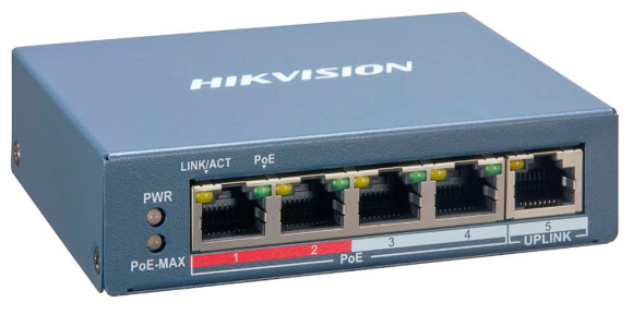 Коммутатор Hikvision DS-3E0108D-O 8x100Мбит/с