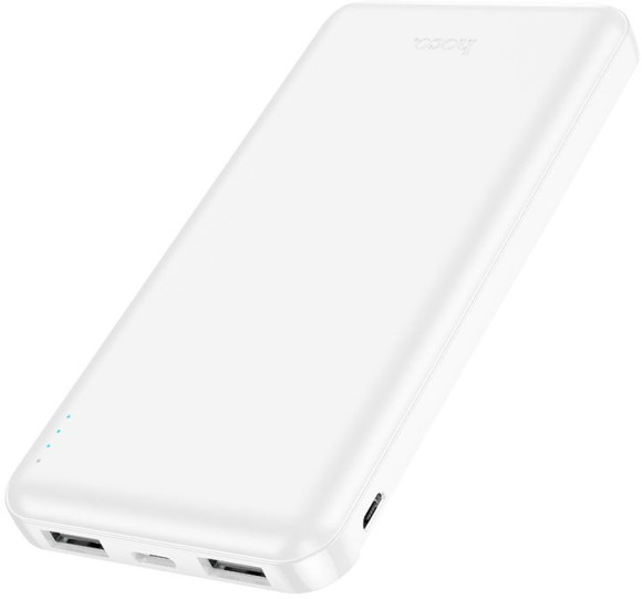 Мобильный аккумулятор Hoco J100 High-ranking 10000mAh 2.1A 2xUSB-A белый (J100 HIGH-RANKING WHITE)