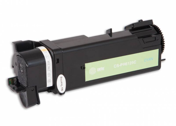 Картридж лазерный Cactus CS-PH6125C 106R01335 голубой (1000стр.) для Xerox Phaser 6125