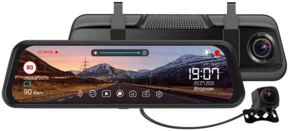 Видеорегистратор TrendVision MR-810 GT черный 2Mpix 1080x1920 1080p 140гр. GPS MSTAR 8336N
