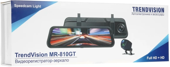 Видеорегистратор TrendVision MR-810 GT черный 2Mpix 1080x1920 1080p 140гр. GPS MSTAR 8336N