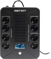 Источник бесперебойного питания Smartwatt Safe Pro LCD 360Вт 600ВА черный
