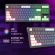 Клавиатура Оклик 711G серый/белый USB Multimedia for gamer LED (1790385) кабель 1.5м