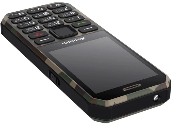 Мобильный телефон XENIUM X300 зеленый моноблок 2Sim 2.8" 240x320 Nucleus 0.3Mpix GSM900/1800 MP3 FM microSD max32Gb