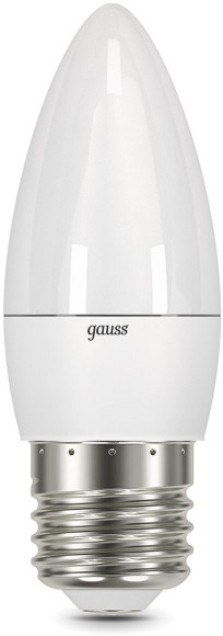 Лампа светодиодная Gauss Black 7Вт цок.:GU5.3 рефлек. 220B 3000K св.свеч.бел.теп. MR16 (упак.:10шт) (101505107)
