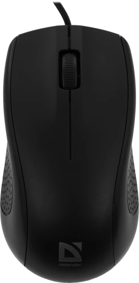 Мышь Defender Hit MM-495 черный оптическая 1600dpi беспров. USB для ноутбука 2but (52495)