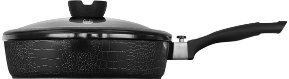 Сотейник Rondell Escurion RDA-871 4.0л. d=28см (с крышкой) черный