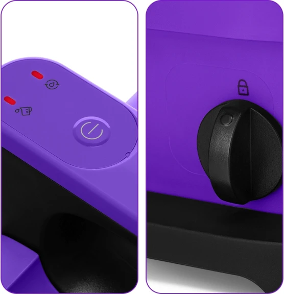 Пылесос моющий Kitfort КТ-5213 450Вт черный/фиолетовый