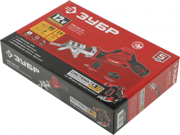 Сабельная пила Зубр СПЛ-125-22 аккум. 2700ход/мин Сабельная пила Зубр СПЛ-125-22 аккум. 2700ход/мин