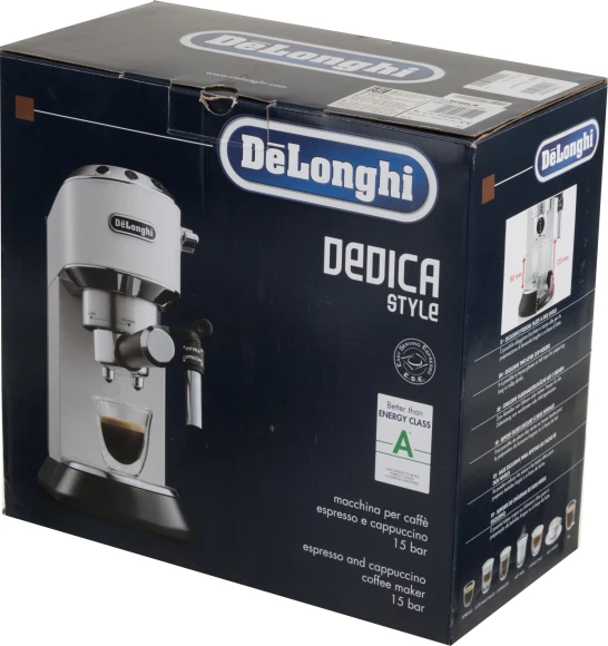 Кофеварка рожковая Delonghi EC685.W 1350Вт белый