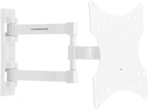 Кронштейн для телевизора Ultramounts UM867W белый 23"-42" макс.20кг настенный поворот и наклон