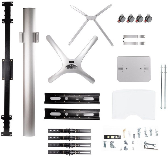 Подставка для телевизора Arm Media PT-STAND-15 серебристый 26"-55" макс.120кг напольный наклон Подставка для телевизора Arm Media PT-STAND-15 серебристый 26"-55" макс.120кг напольный наклон