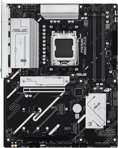 Материнская плата Asus PRIME B850-PLUS-CSM Socket AM5 AMD B850 4xDDR5 ATX AC`97 8ch(7.1) 2.5Gg RAID+HDMI+DP Материнская плата Asus PRIME B850-PLUS-CSM Socket AM5 AMD B850 4xDDR5 ATX AC`97 8ch(7.1) 2.5Gg RAID+HDMI+DP