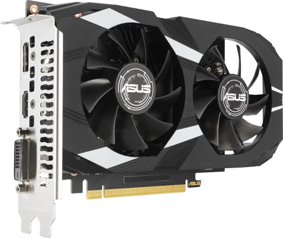 Видеокарта Asus PCI-E 4.0 DUAL-RTX3050-O6G NVIDIA GeForce RTX 3050 6Gb 96bit GDDR6 1507/14000 DVIx1 HDMIx1 DPx1 HDCP Ret