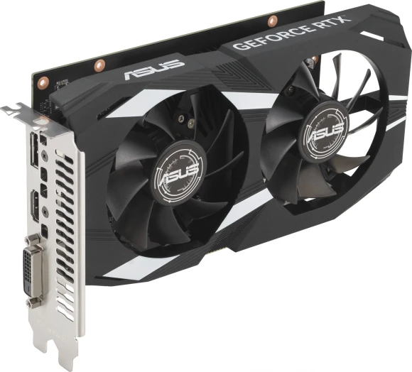Видеокарта Asus PCI-E 4.0 DUAL-RTX3050-O6G NVIDIA GeForce RTX 3050 6Gb 96bit GDDR6 1507/14000 DVIx1 HDMIx1 DPx1 HDCP Ret