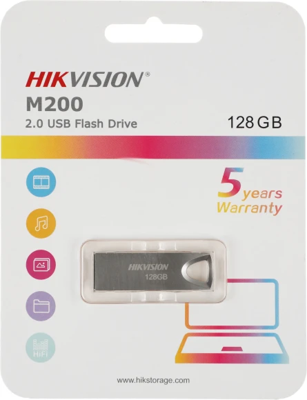 Флеш Диск Hikvision 128GB M200 Hiksemi HS-USB-M200 128G USB2.0 серебристый Флеш Диск Hikvision 128GB M200 Hiksemi HS-USB-M200 128G USB2.0 серебристый
