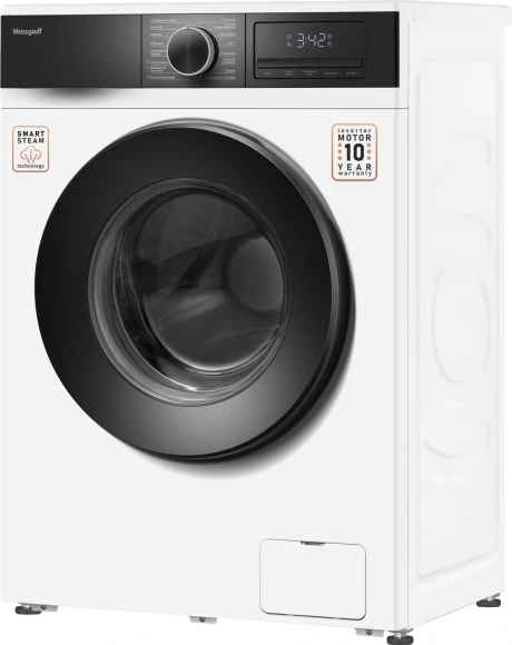 Стиральная машина Weissgauff WM 45712 Inverter Steam класс: A+++ загр.фронтальная макс.:7кг белый инвертор