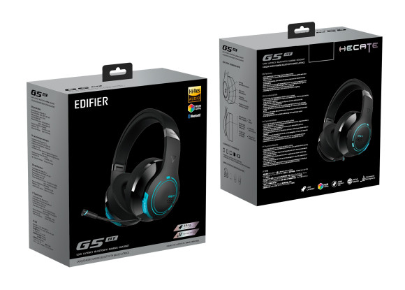 Наушники с микрофоном Edifier G5BT черный мониторные BT оголовье