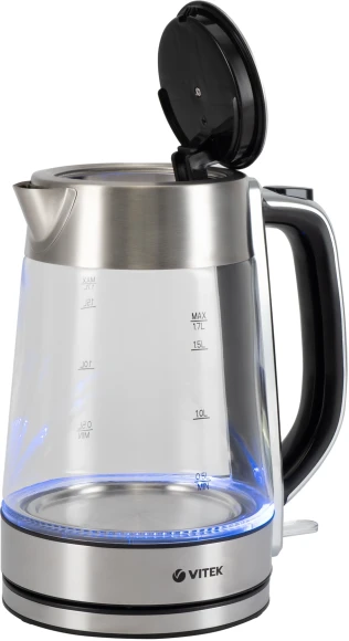 Чайник электрический Vitek VT-1184 1.7л. 2200Вт серебристый корпус: стекло/металл Чайник электрический Vitek VT-1184 1.7л. 2200Вт серебристый корпус: стекло/металл