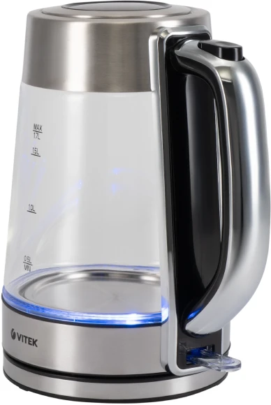 Чайник электрический Vitek VT-1184 1.7л. 2200Вт серебристый корпус: стекло/металл Чайник электрический Vitek VT-1184 1.7л. 2200Вт серебристый корпус: стекло/металл