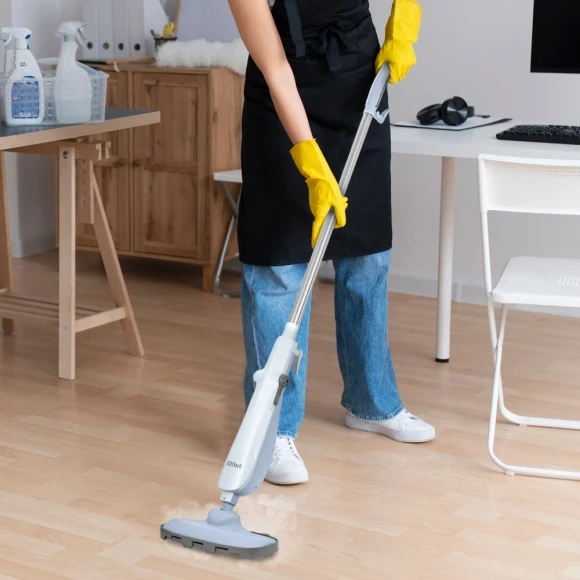 Швабра паровая Kitfort КТ-1071 1000Вт голубой Швабра паровая Kitfort КТ-1071 1000Вт голубой