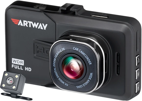 Видеорегистратор Artway AutoCam AV-394 черный 2Mpix 1080x1920 1080i 120гр. Ambarella Видеорегистратор Artway AutoCam AV-394 черный 2Mpix 1080x1920 1080i 120гр. Ambarella