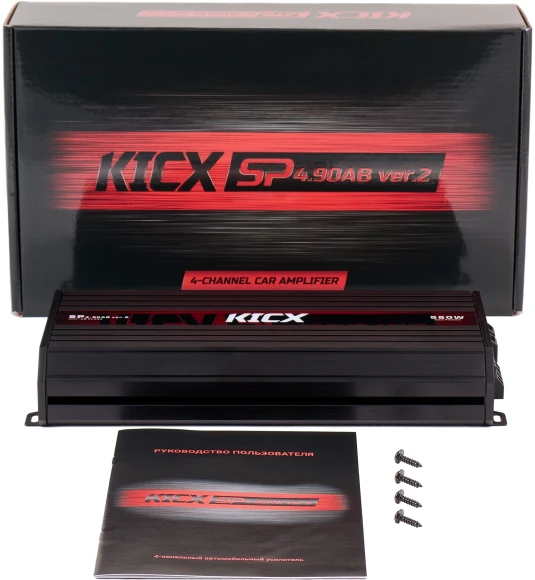 Усилитель автомобильный Kicx SP 4.90AB ver.2 четырехканальный Усилитель автомобильный Kicx SP 4.90AB ver.2 четырехканальный