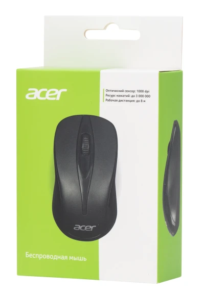 Мышь Acer OMR131 черный оптическая 1000dpi беспров. USB для ноутбука 3but (ZL.MCEEE.01E) Мышь Acer OMR131 черный оптическая 1000dpi беспров. USB для ноутбука 3but (ZL.MCEEE.01E)