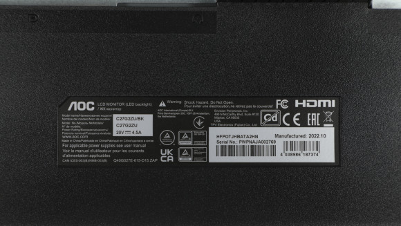 Монитор AOC 27" Gaming C27G2ZU черный/красный VA LED 0.5ms 16:9 HDMI M/M матовая HAS Piv 300cd 178гр/178гр 1920x1080 240Hz FreeSync Premium DP FHD USB 5.5кг Монитор AOC 27" Gaming C27G2ZU черный/красный VA LED 0.5ms 16:9 HDMI M/M матовая HAS Piv 300cd 178гр/178гр 1920x1080 240Hz FreeSync Premium DP FHD USB 5.5кг