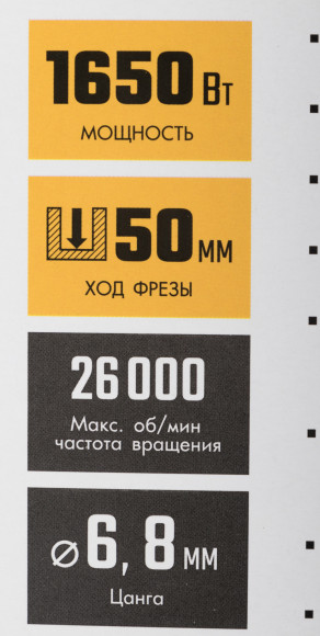 Фрезер Зубр ФМ-1650 1650Вт 26000об/мин макс.ход:50мм Фрезер Зубр ФМ-1650 1650Вт 26000об/мин макс.ход:50мм