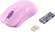 Мышь Acer OMR501 фиолетовый оптическая 1600dpi silent беспров. USB 4but (ZL.MCE11.017)