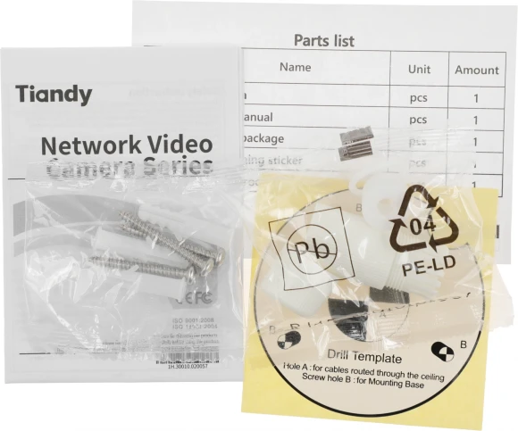 Камера видеонаблюдения IP Tiandy TC-C32GN I5/E/Y/C/2.8mm/V4.2 2.8-2.8мм цв. корп.:белый (TC-C32GN I5/E/Y/C/2.8/V4.2) Камера видеонаблюдения IP Tiandy TC-C32GN I5/E/Y/C/2.8mm/V4.2 2.8-2.8мм цв. корп.:белый (TC-C32GN I5/E/Y/C/2.8/V4.2)