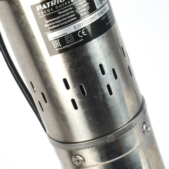 Насос скважинный Patriot SP 4250 S 1100Вт 2520л/час винтовой (315302462) Насос скважинный Patriot SP 4250 S 1100Вт 2520л/час винтовой (315302462)