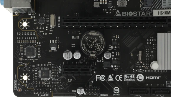 Материнская плата Biostar H610MHC 2.0 Soc-1700 Intel H610 2xDDR4 mATX AC`97 8ch(7.1) GbLAN+VGA+HDMI