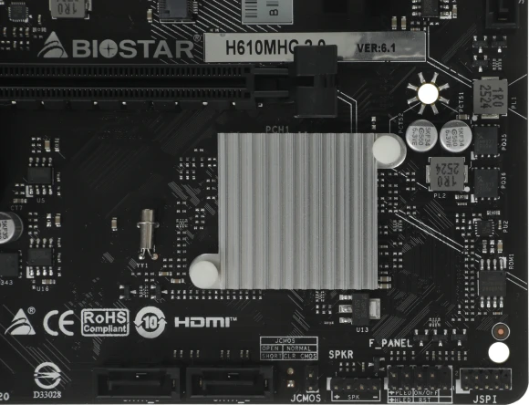 Материнская плата Biostar H610MHC 2.0 Soc-1700 Intel H610 2xDDR4 mATX AC`97 8ch(7.1) GbLAN+VGA+HDMI