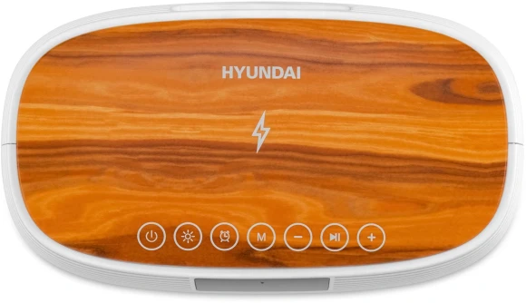 Радиобудильник Hyundai H-RCL231 белый LCD подсв:белая часы:цифровые FM Радиобудильник Hyundai H-RCL231 белый LCD подсв:белая часы:цифровые FM