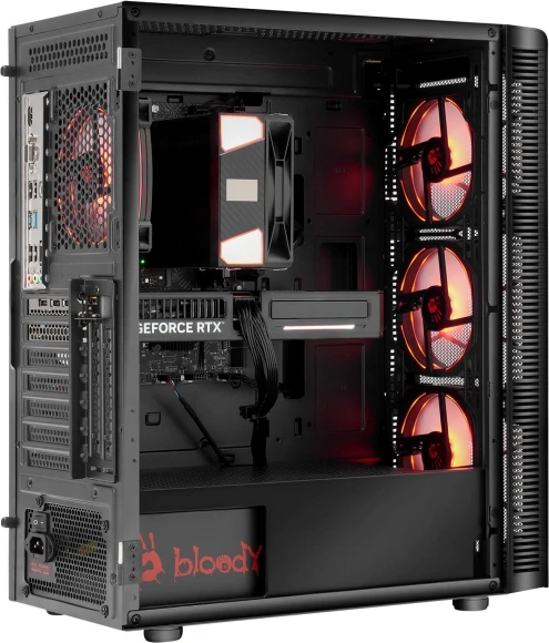 ПК Bloody BD-PC CB76T2 TWR i7 14700F (2.1) 32Gb SSD1Tb RTX5060 8Gb Windows 11 Home 64 2.5xGbitEth 650W черный (RUS) (2141980)