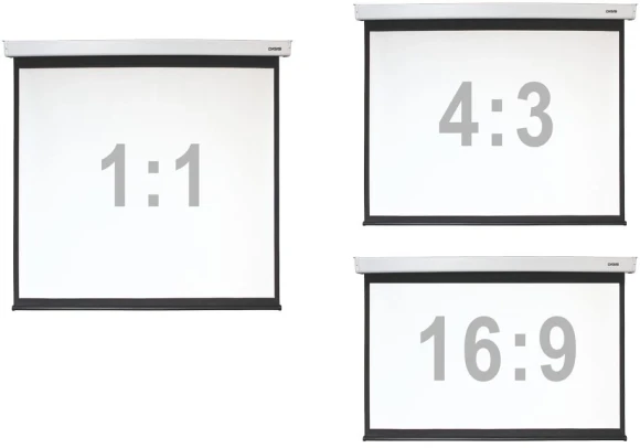 Экран Digis 135" 240x240см Electra-F DSEF-1108 1:1 настенно-потолочный рулонный (моторизованный привод)