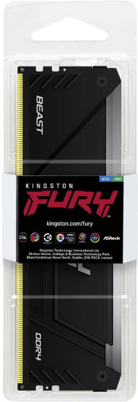 Память DDR4 32GB 3600MHz Kingston KF436C18BB2A/32 Fury Beast RGB RTL Gaming PC4-28800 CL18 DIMM 288-pin 1.35В single rank с радиатором Ret Память DDR4 32GB 3600MHz Kingston KF436C18BB2A/32 Fury Beast RGB RTL Gaming PC4-28800 CL18 DIMM 288-pin 1.35В single rank с радиатором Ret