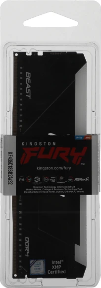 Память DDR4 32GB 3600MHz Kingston KF436C18BB2A/32 Fury Beast RGB RTL Gaming PC4-28800 CL18 DIMM 288-pin 1.35В single rank с радиатором Ret Память DDR4 32GB 3600MHz Kingston KF436C18BB2A/32 Fury Beast RGB RTL Gaming PC4-28800 CL18 DIMM 288-pin 1.35В single rank с радиатором Ret