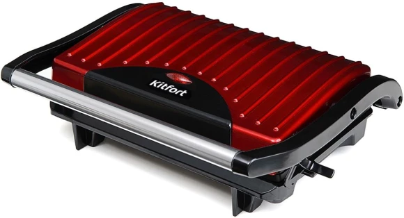 Сэндвичница Kitfort КТ-1609 Panini Maker 640Вт красный/черный Сэндвичница Kitfort КТ-1609 Panini Maker 640Вт красный/черный