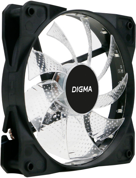 Вентилятор для корпуса Digma DFAN-FRGB2 RGB 120х120x25 черный 3-pin 4-pin (Molex) 23дБ Ret Вентилятор для корпуса Digma DFAN-FRGB2 RGB 120х120x25 черный 3-pin 4-pin (Molex) 23дБ Ret