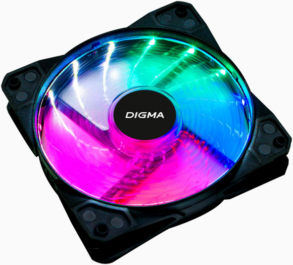 Вентилятор для корпуса Digma DFAN-FRGB2 RGB 120х120x25 черный 3-pin 4-pin (Molex) 23дБ Ret Вентилятор для корпуса Digma DFAN-FRGB2 RGB 120х120x25 черный 3-pin 4-pin (Molex) 23дБ Ret