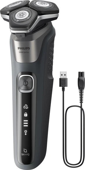 Бритва роторная Philips S5887/50 реж.эл.:3 питан.:аккум. серый