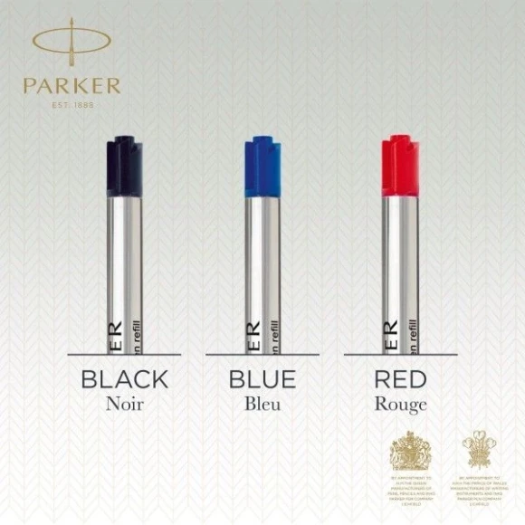 Стержень шариковый Parker QuinkFlow Z08 (1950372) M 1мм черные чернила блистер (2шт)