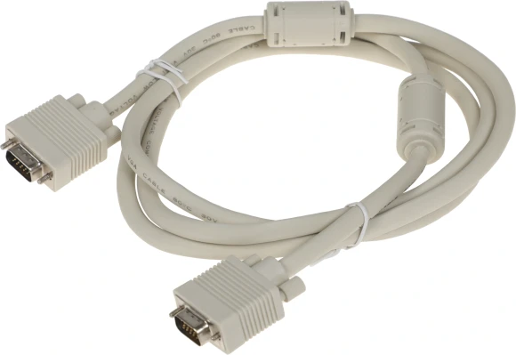 Кабель VGA (m) VGA (m) 1.8м феррит.кольца серый Кабель VGA (m) VGA (m) 1.8м феррит.кольца серый