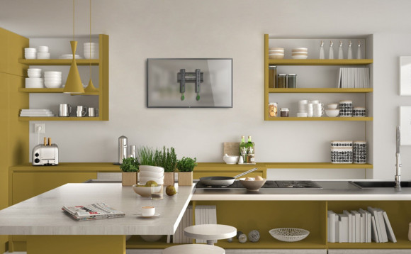 Кронштейн для телевизора Onkron FM1 черный 17"-43" макс.30кг настенный фиксированный Кронштейн для телевизора Onkron FM1 черный 17"-43" макс.30кг настенный фиксированный