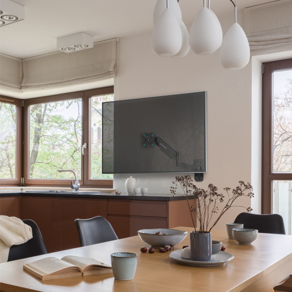 Кронштейн для телевизора Onkron G150 черный 13"-34" макс.8кг настенный поворот и наклон верт.перемещ.