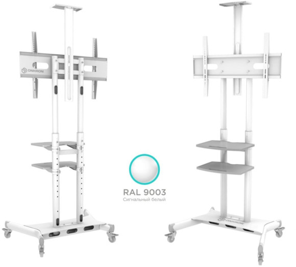 Подставка для телевизора Onkron TS1552 белый 40"-70" макс.60.5кг напольный мобильный Подставка для телевизора Onkron TS1552 белый 40"-70" макс.60.5кг напольный мобильный